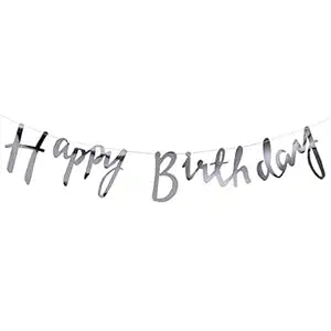 Happy Birthday Banner Bunting Set Cursive