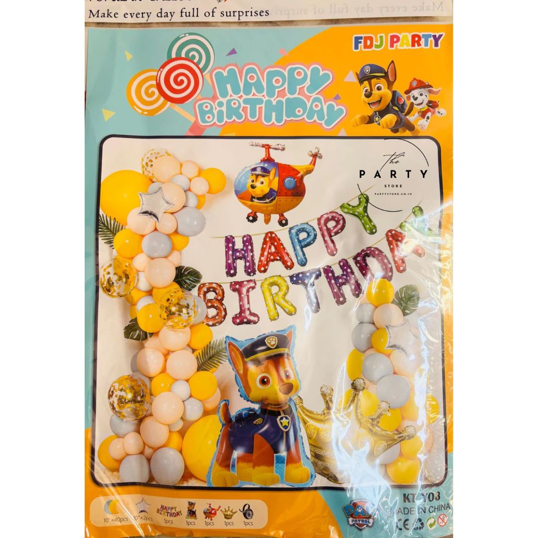 Paw petrol theme kids Party decoration kit