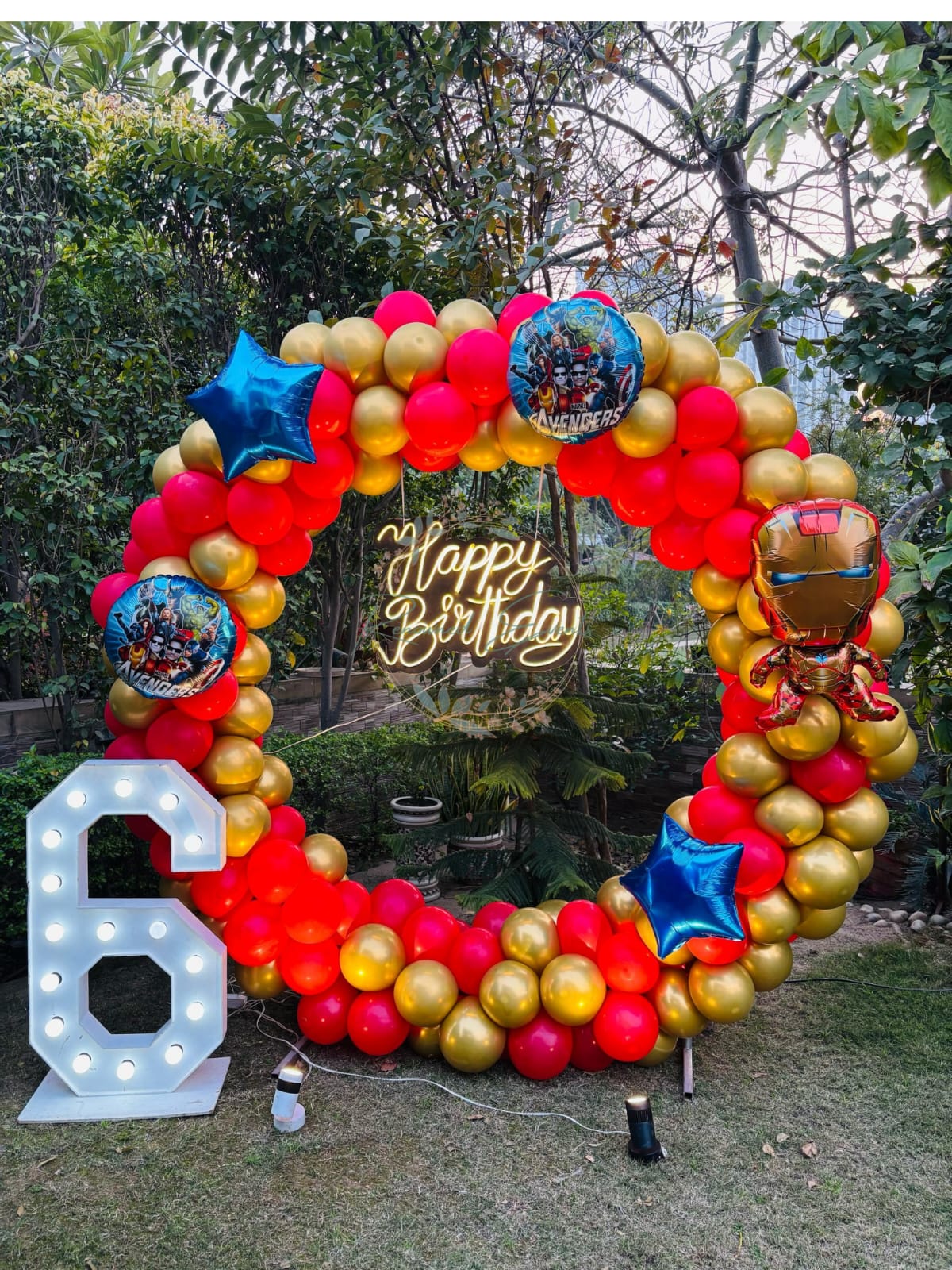 Iron Man Theme Party Decor for Kids Birthday Party