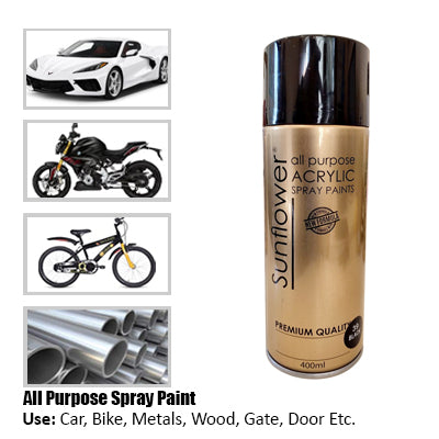 Color Spray Paint Multi-Surface For Wood, Metal, Wall, Glass, Fabric