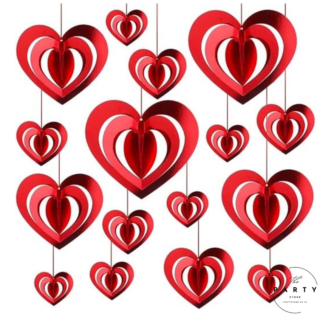 3D Love Heart Shape Hanging