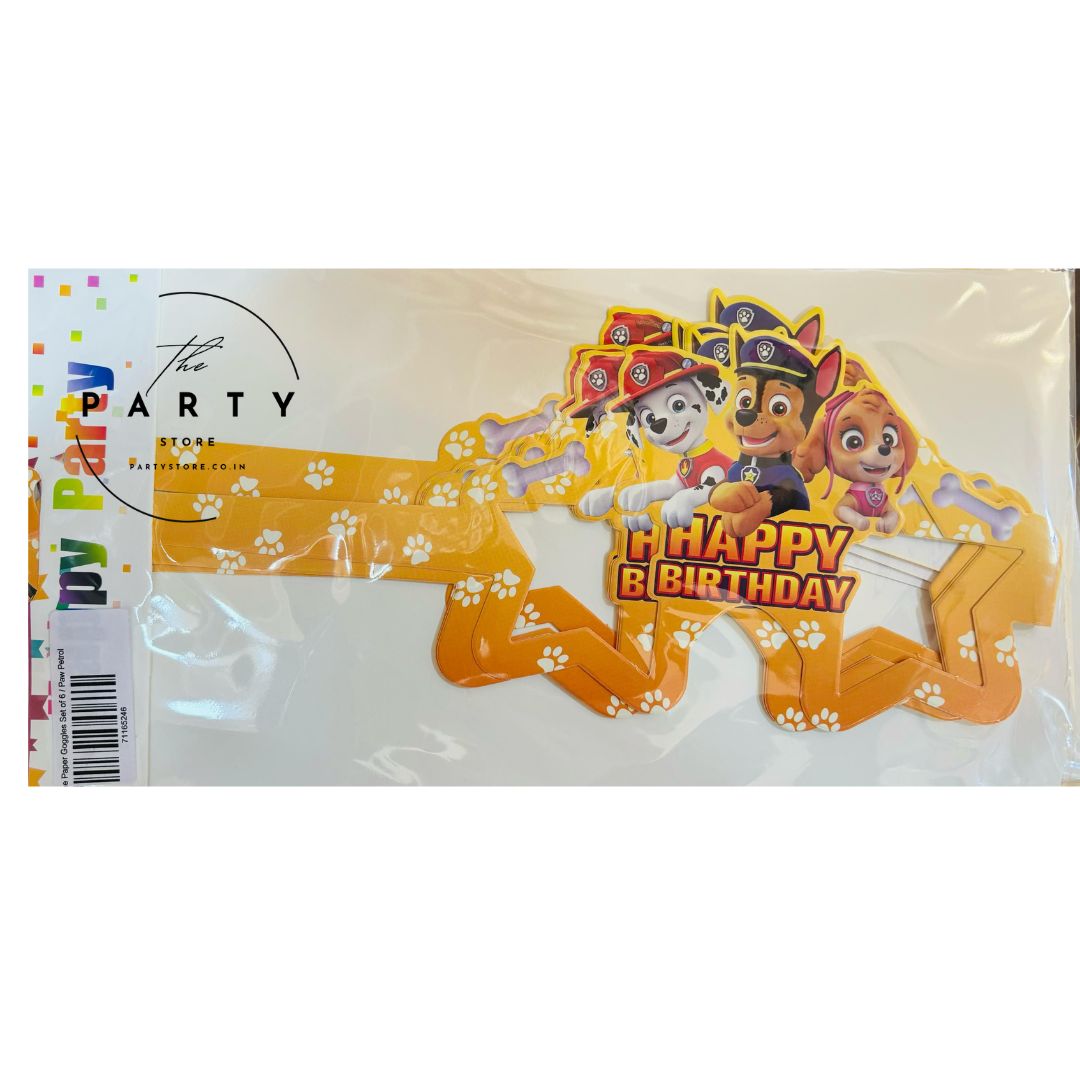 Theme Paper Goggles Set of 6