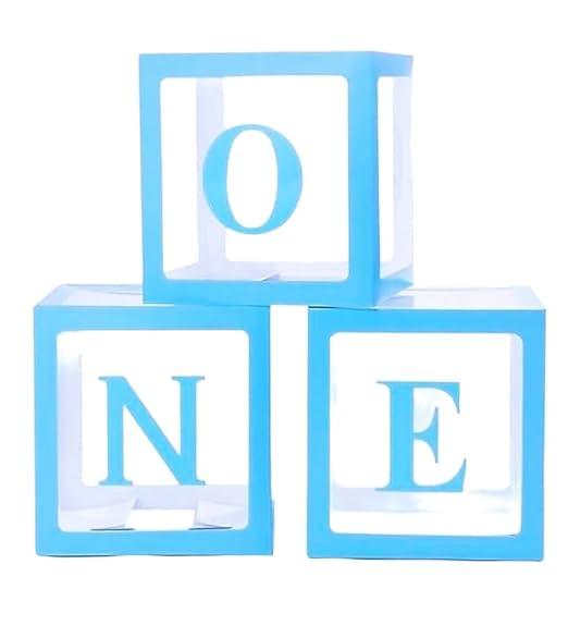 Paper Balloon with ONE Letter for a Baby Boy&