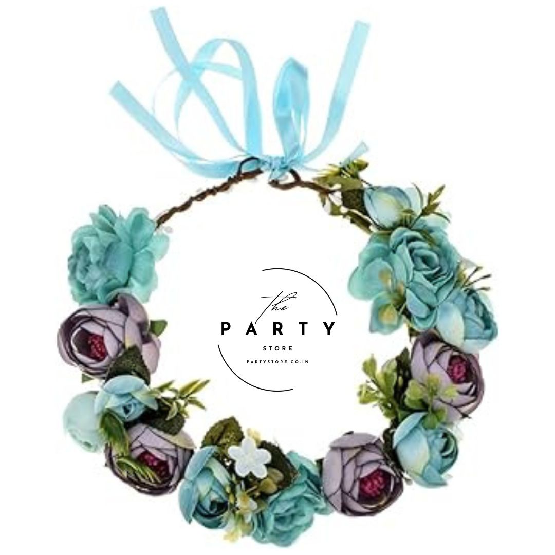 Elegant Floral Crown Headband for Birthdays, Photoshoots, and Special Occasions | Adjustable Hair Accessory