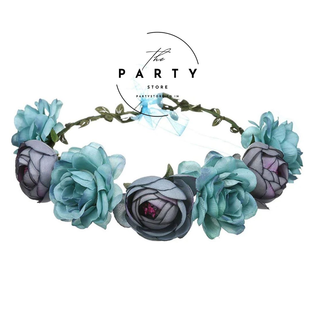 Elegant Floral Crown Headband for Birthdays, Photoshoots, and Special Occasions | Adjustable Hair Accessory