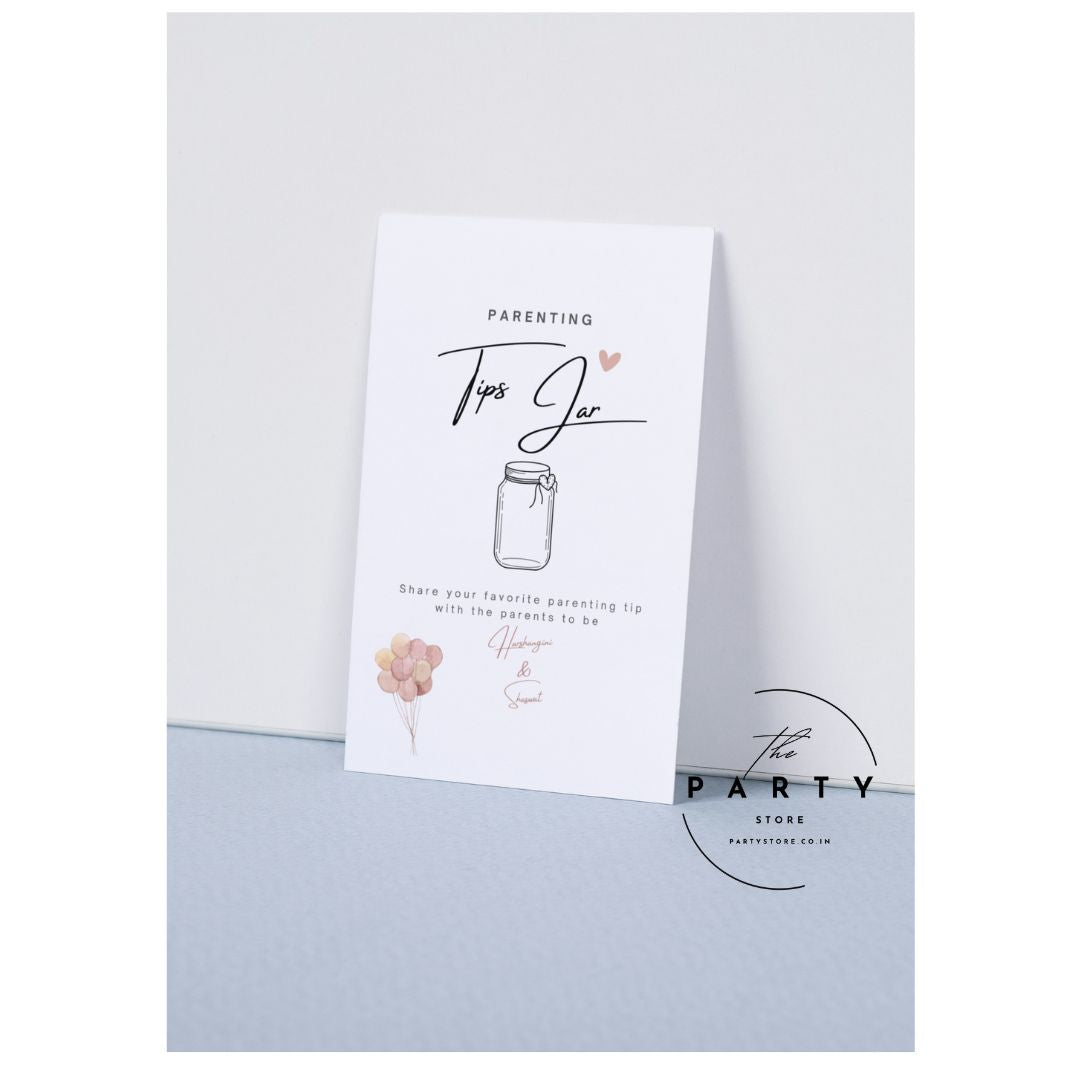 Parenting Tips Board & Advice Cards for Baby Shower | Fun Baby Shower Game | The Party Store