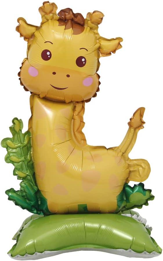 Self Standing Animal Theme Giraffe Foil Balloon (Pack of 1) - The Party Store