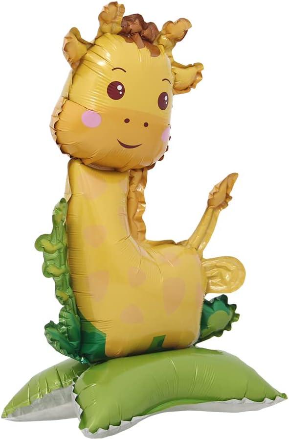 Self Standing Animal Theme Giraffe Foil Balloon (Pack of 1) - The Party Store