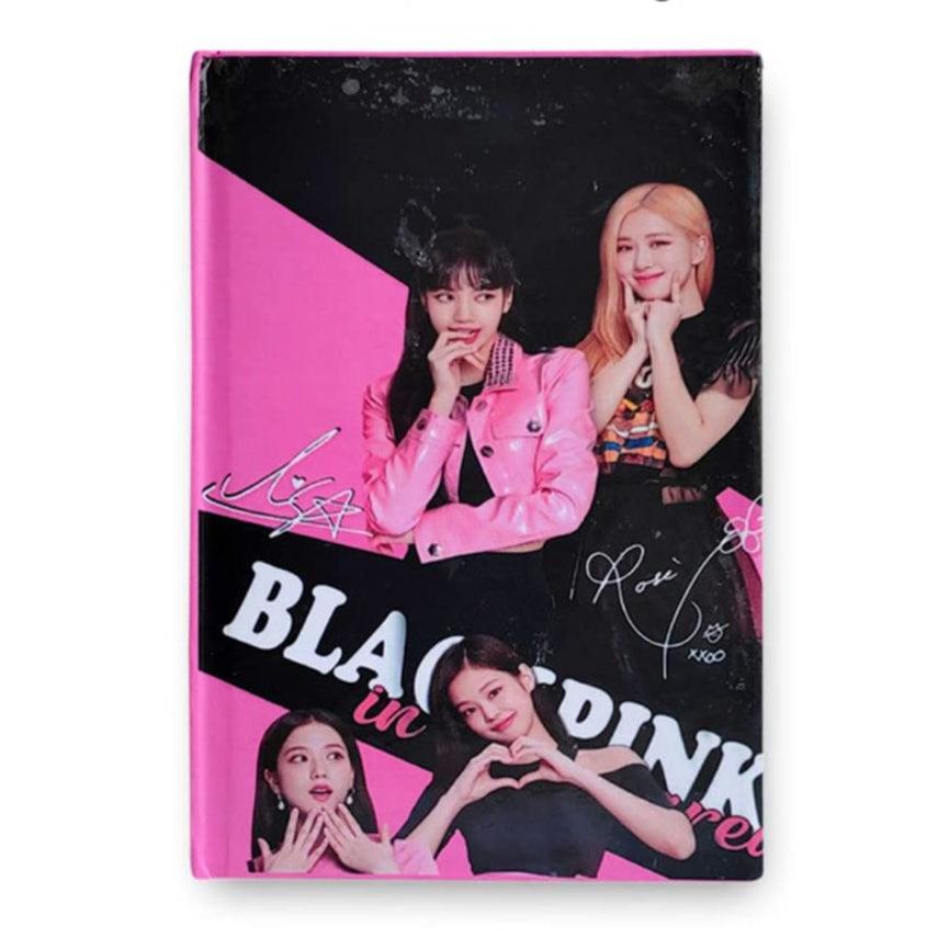 Black Pink Girl’s Diary Hard Bound Notebook Diary for Girls and Women - The Party Store