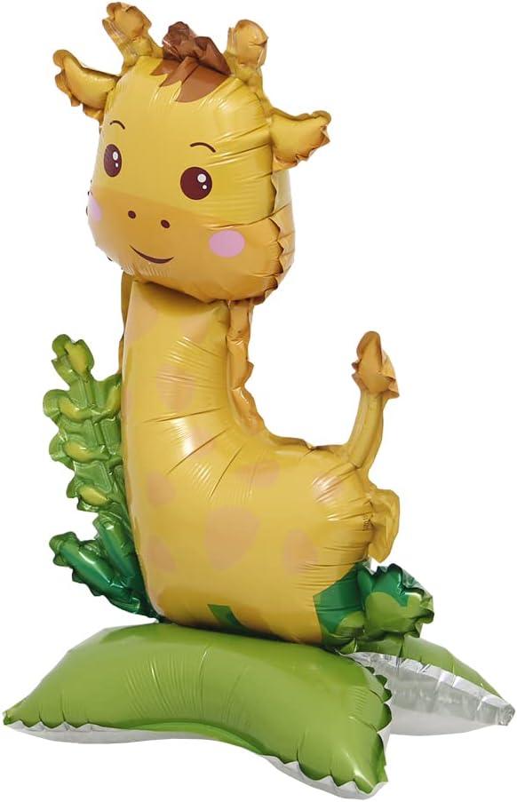 Self Standing Animal Theme Giraffe Foil Balloon (Pack of 1) - The Party Store