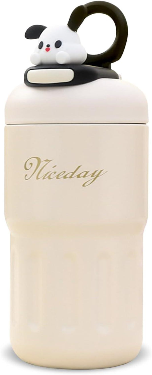 Coffee Mug Stainless Steel Travel Mug Insulated Vacuum Thermal Mug Leak-Proof Travel Mug with Lid for Coffee - The Party Store