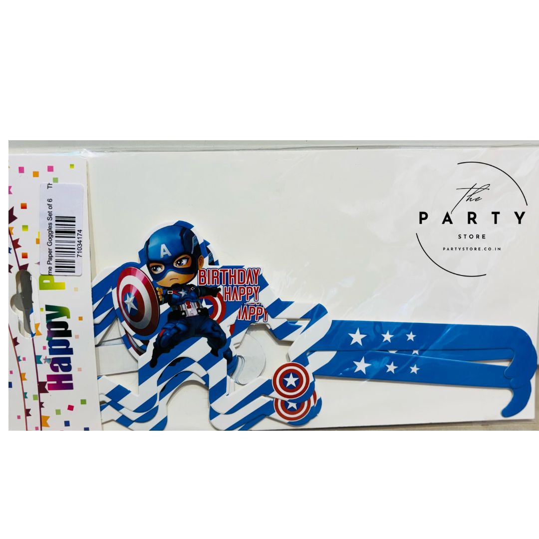 Theme Paper Goggles Set of 6
