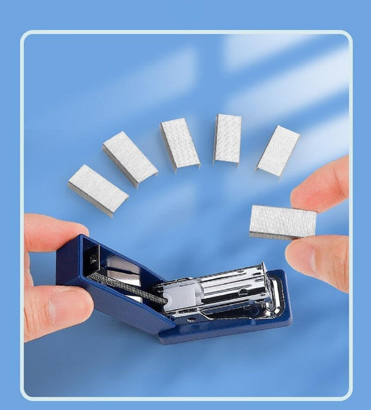 Mini Stapler for Kids, Art & Craft Activities, School Projects with 400 Staplers Pins Manual Box - The Party Store