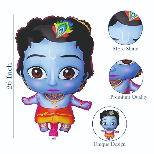 Krishna Helium Foil Balloon – Cartoon Shape Helium Inflatable