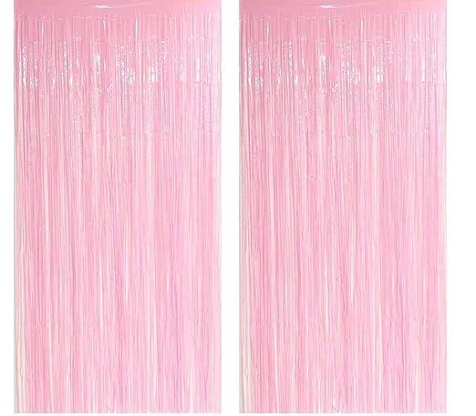 Foil Curtain for Decoration, Backdrop for Decoration, Party Curtains for Decoration, Fancy Curtains for Decoration - Set of 2Pcs - The Party Store