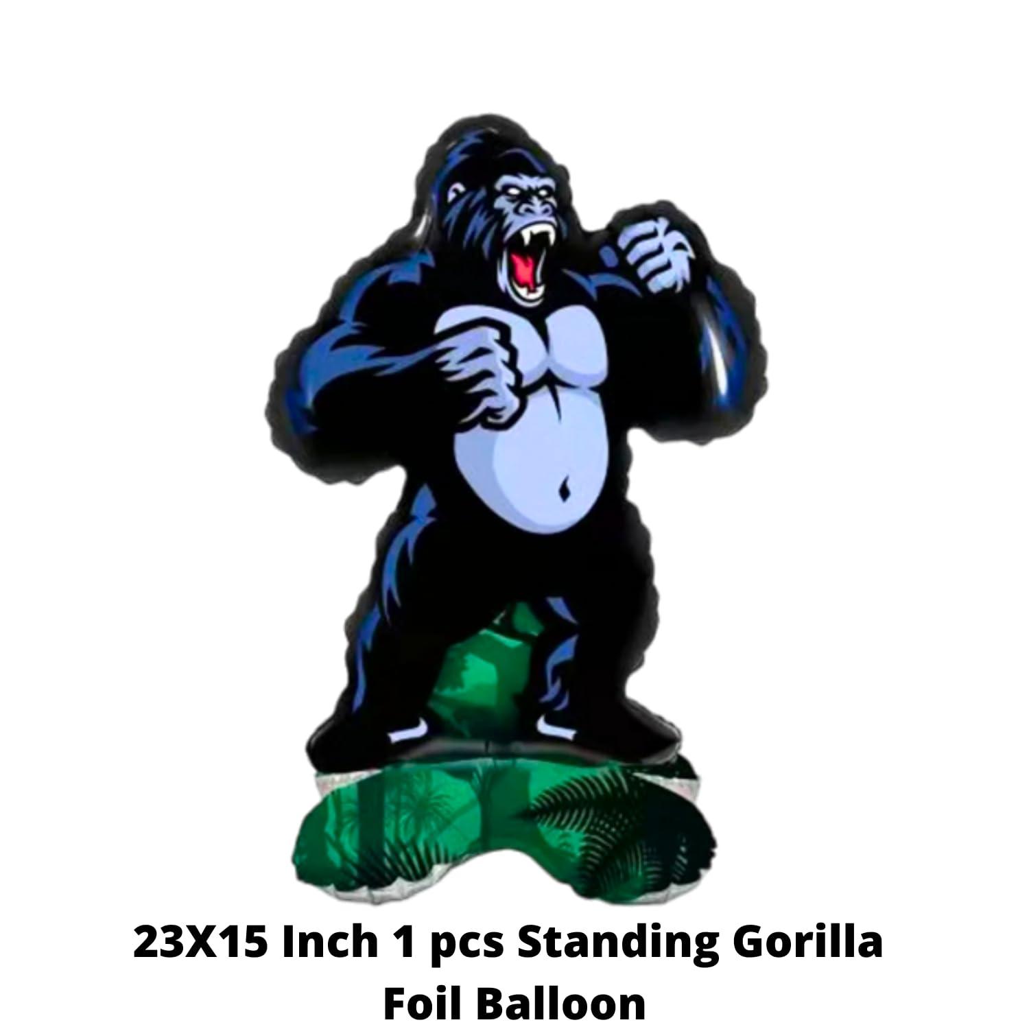 Self Standing Gorilla Foil Balloon for Kids Party - The Party Store