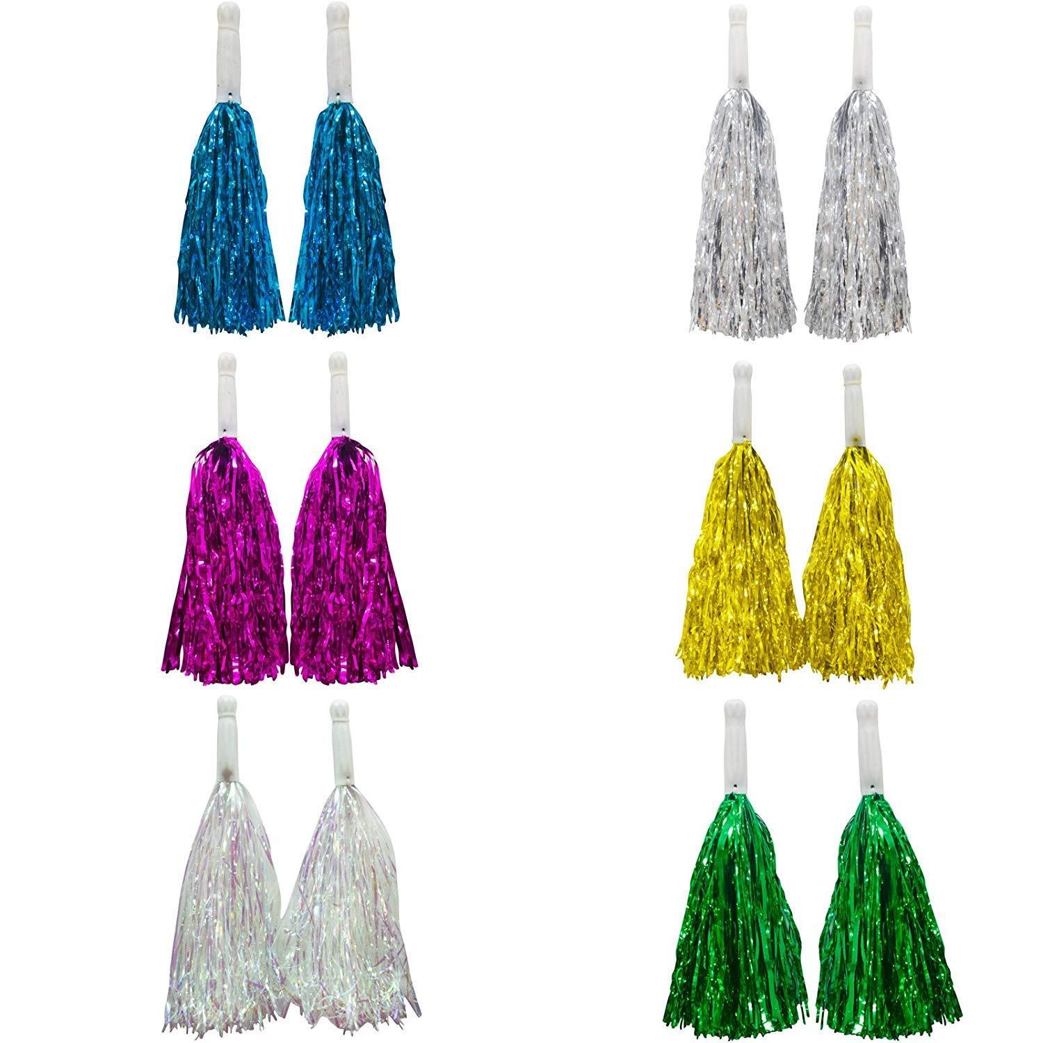 Cheerleader Pom Poms set of 2 - The Party Store