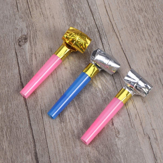 Party Horns Noisemakers Hooters Blowouts for Kids Party (Pack of 10) - The Party Store