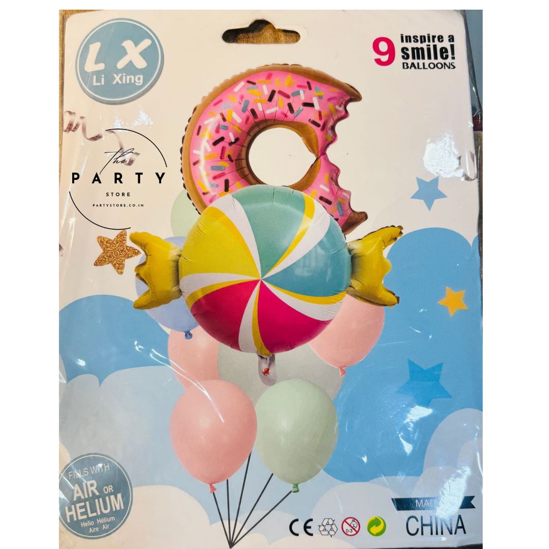 Candy foil 9 pcs set for birthday party