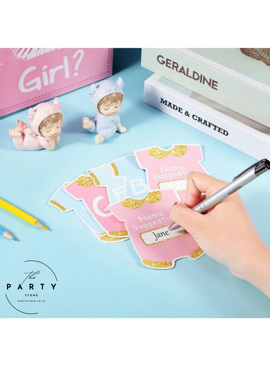 Baby Shower Voting Box with 50 Pieces Boy or Girl Ballot Cards Baby Shower Decorations