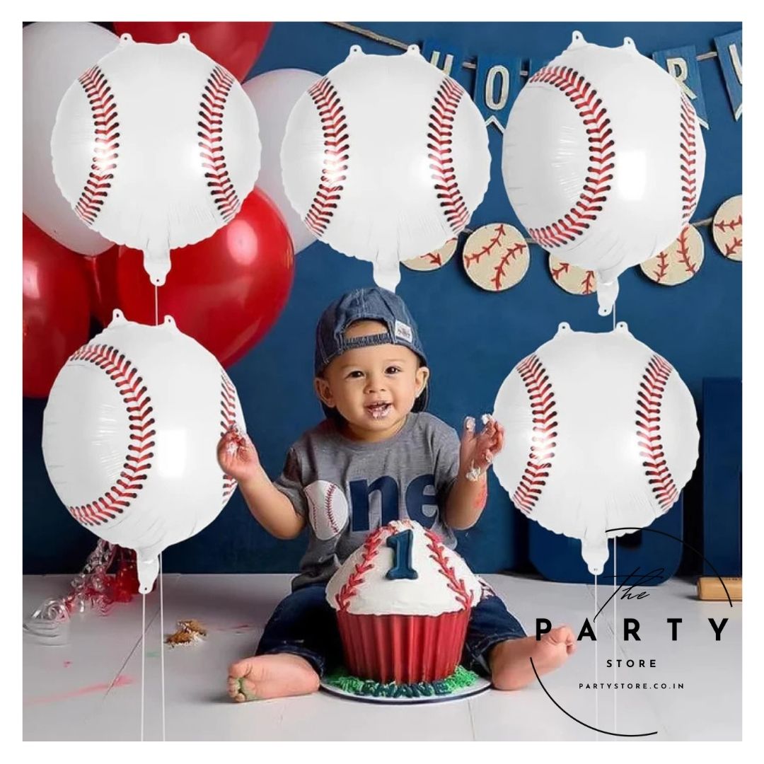 Baseball Theme Ball Shape Foil Balloon