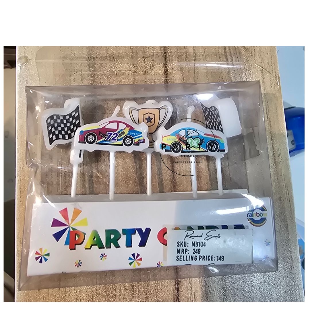 Car theme birthday Candles