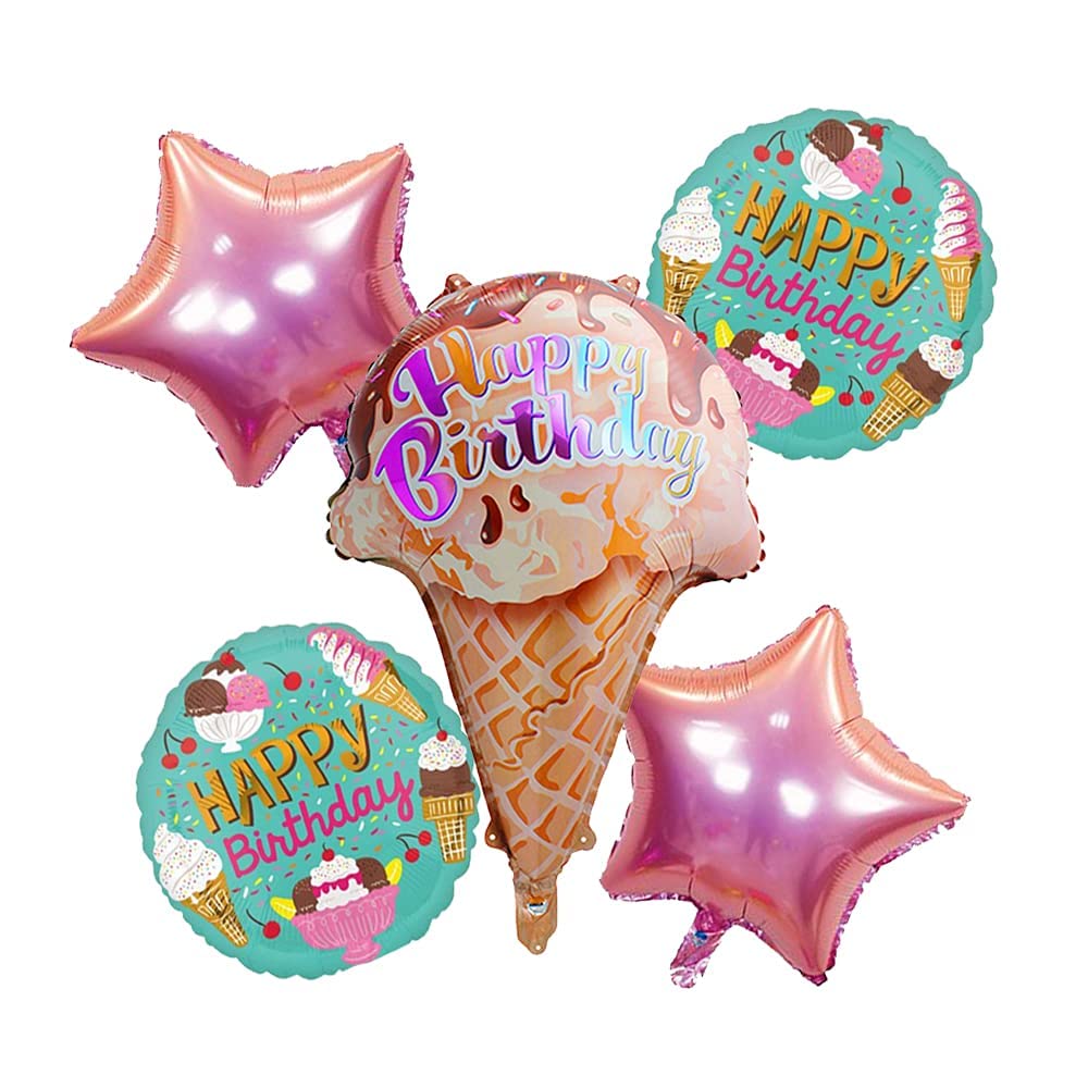Ice-cream Decoration helium inflatable Pack of 5 Pc