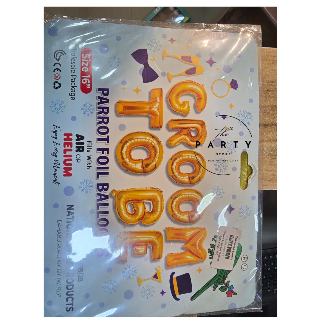 Groom to be Foil Banner for Bachelor party