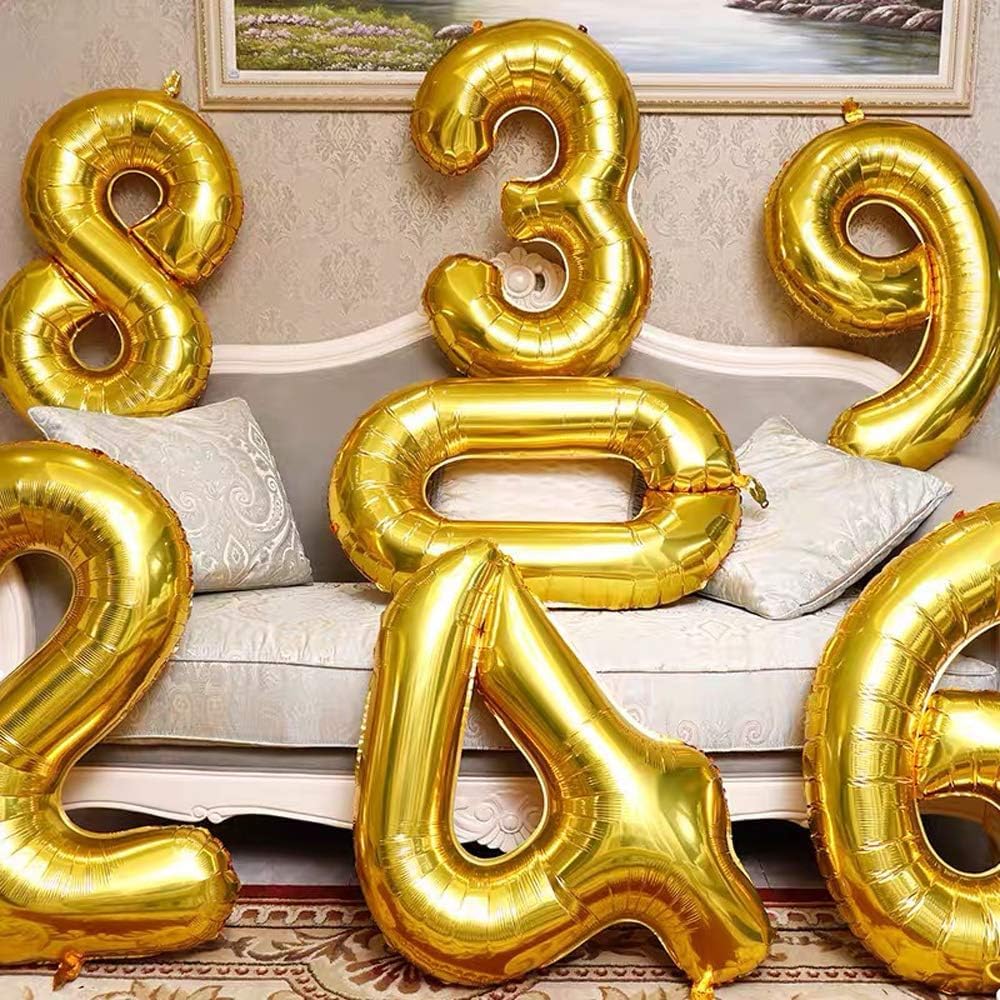 Foil Number Balloons Helium Inflatable 40 Inch