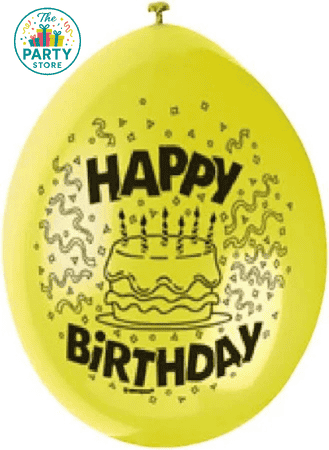 Happy Birthday Print Big Balloon for candy-filled wonderland.