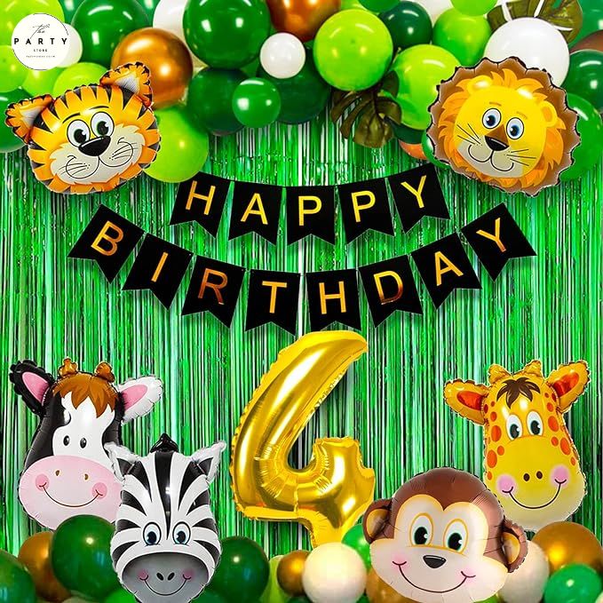 Jungle theme Balloon Kit 52Pcs Birthday Decoration