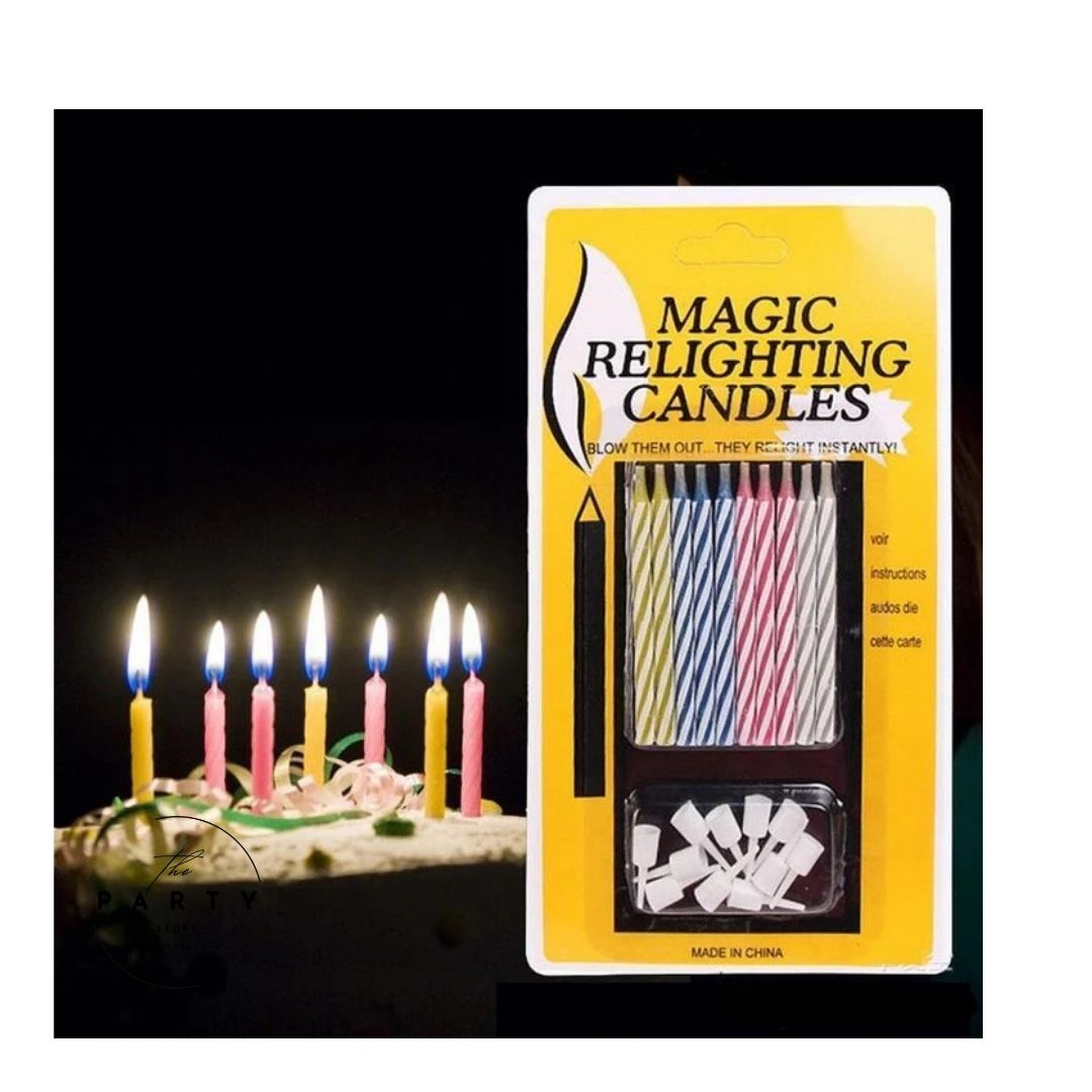 Magic Candle with Self Relighting (Pack of 10Pcs)