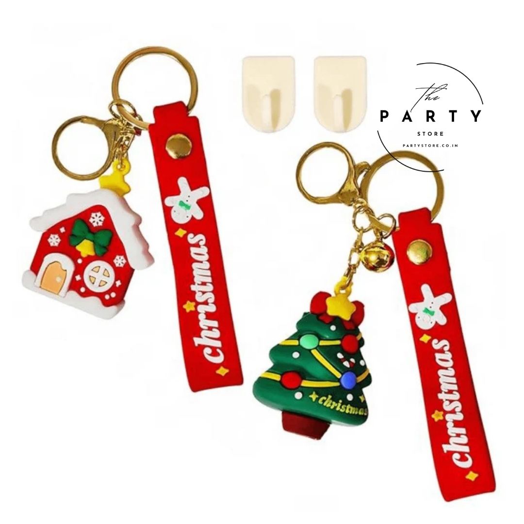 Merry Christmas Keychain - Set of 2