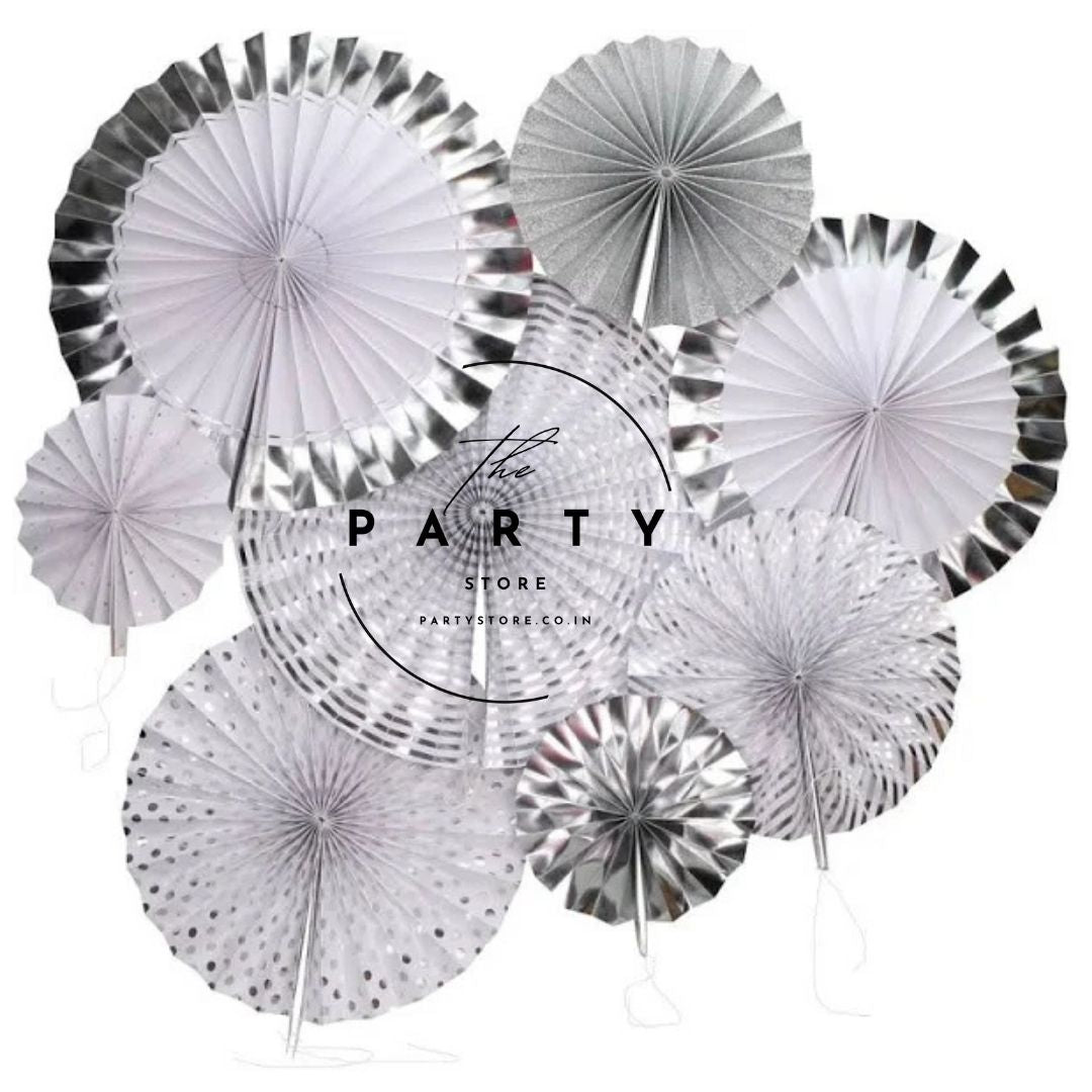 Party Hanging Fans Decoration Set 8