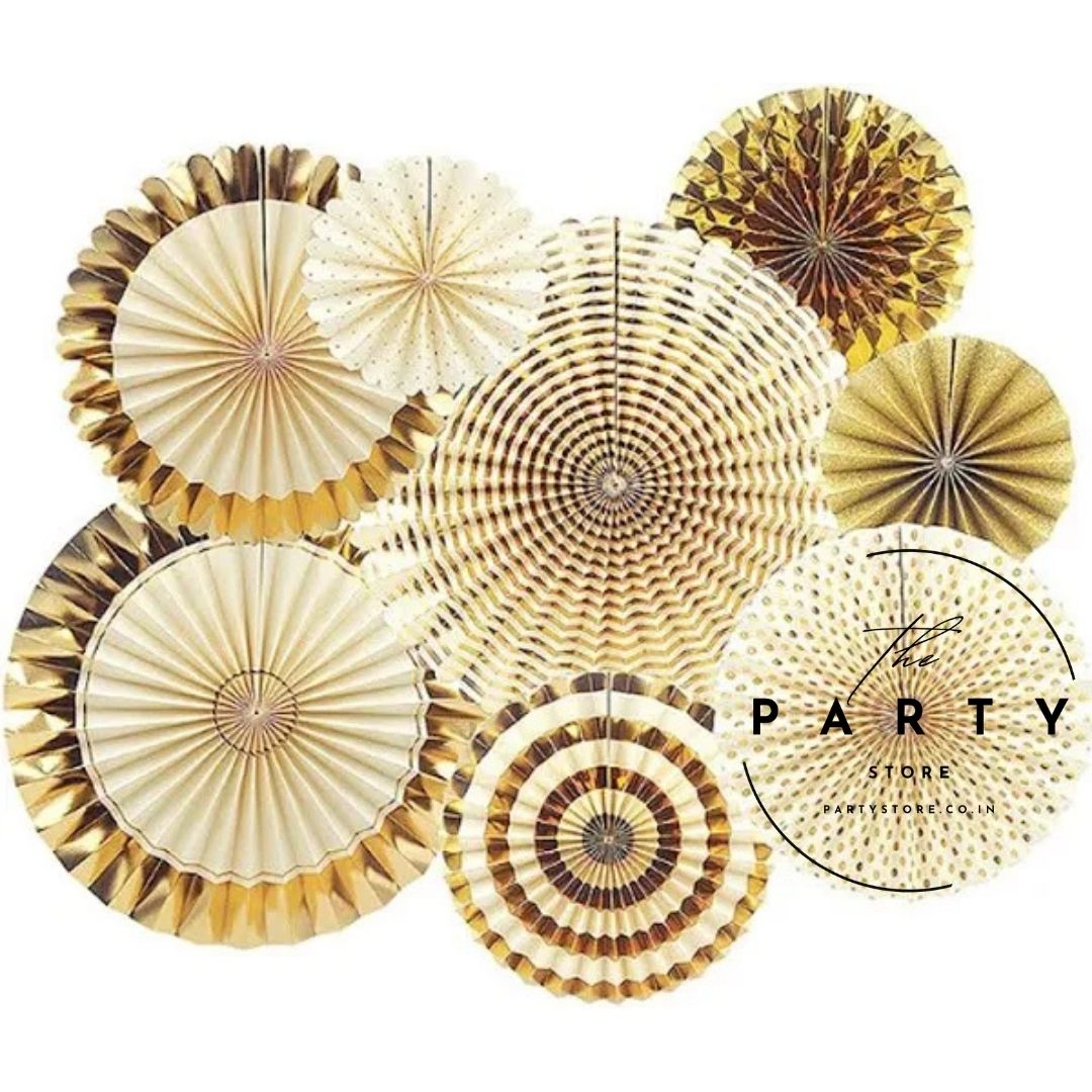 Party Hanging Fans Decoration Set 8