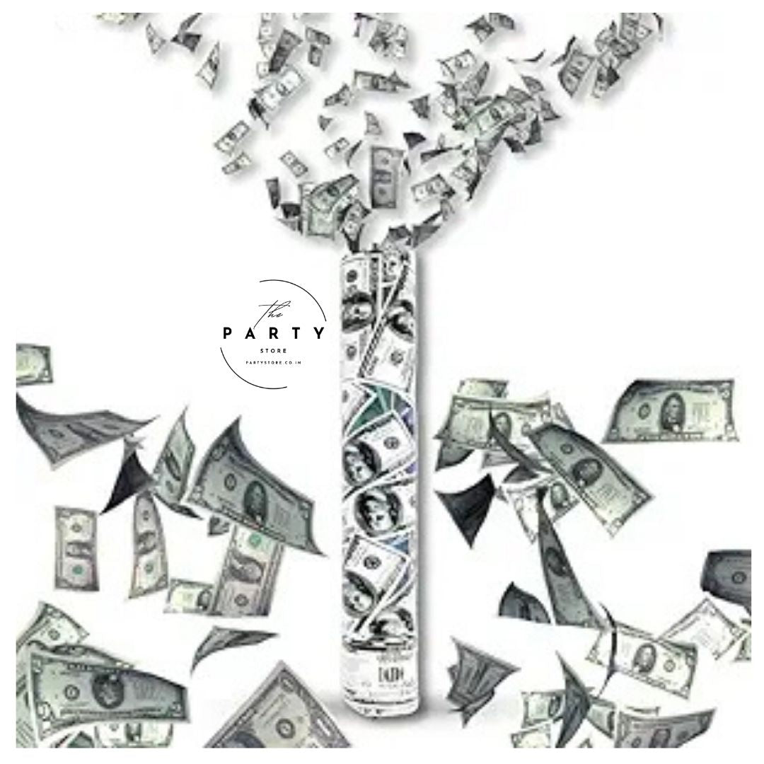 Party Poppers for Birthday with Fake Currency Notes