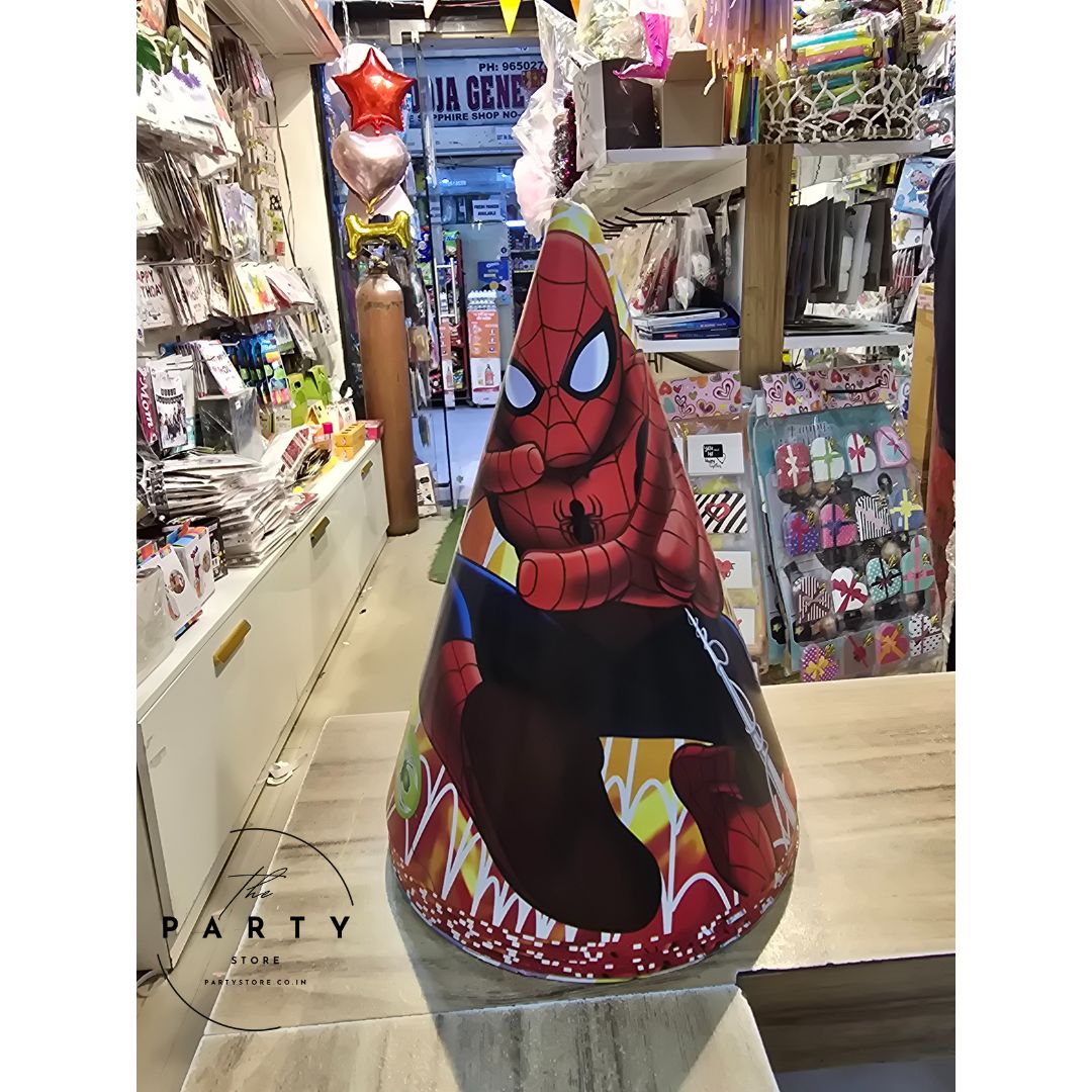 Spiderman Theme Birthday Party Caps