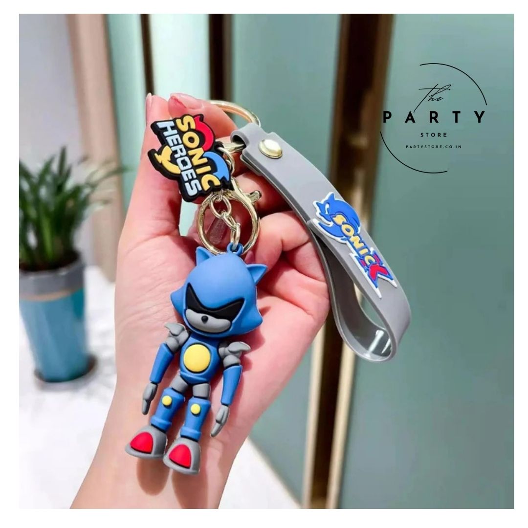 Sonic Heroes 3D Silicon Keychain