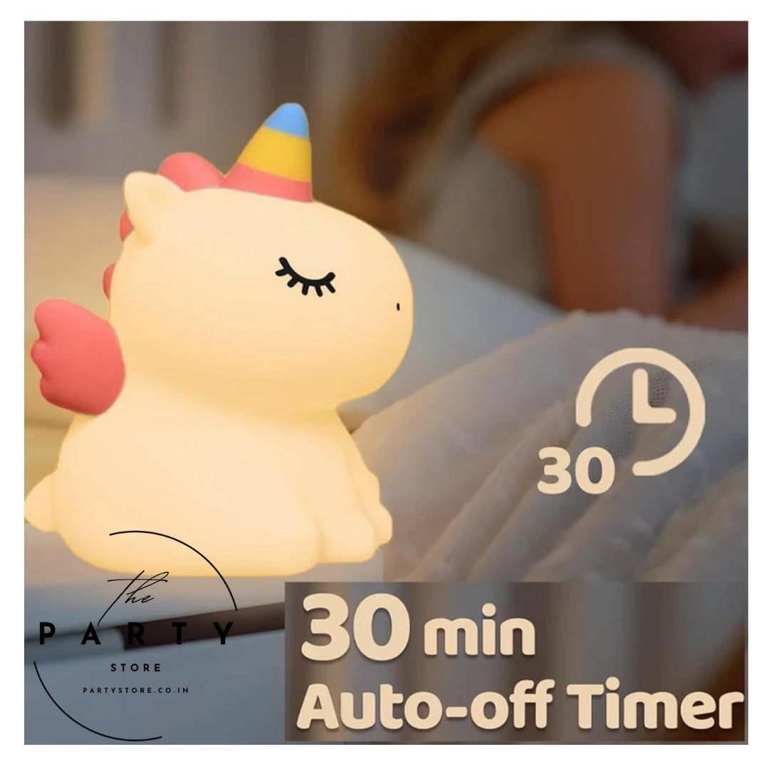 Unicorn Night Lamp Rechargeable with 3 Level Brightness