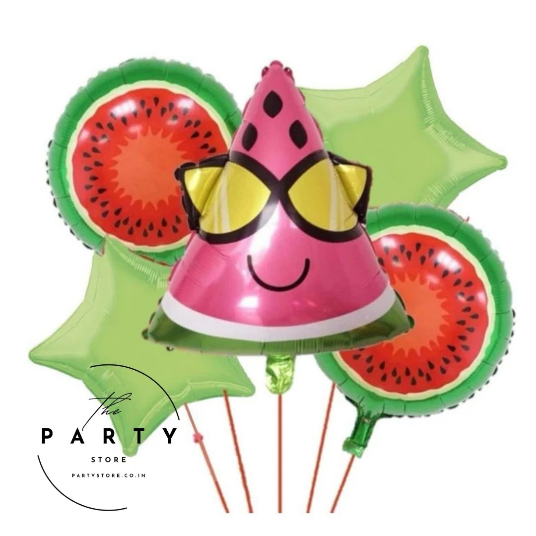 Watermelon with Goggles Foil Balloons (Pack of 5Pcs)