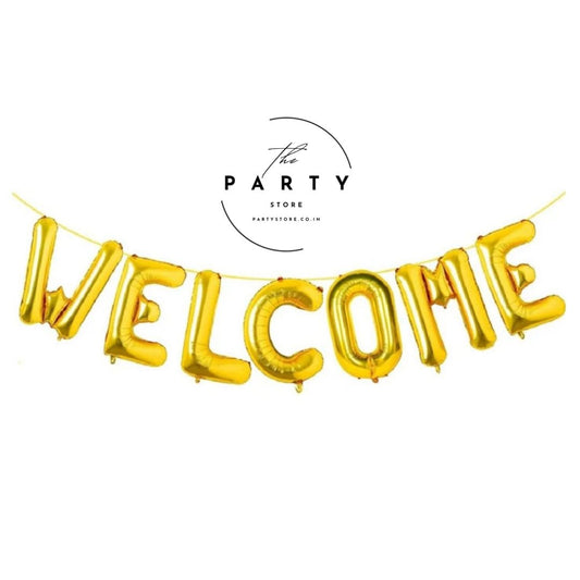 Welcome Foil Letters