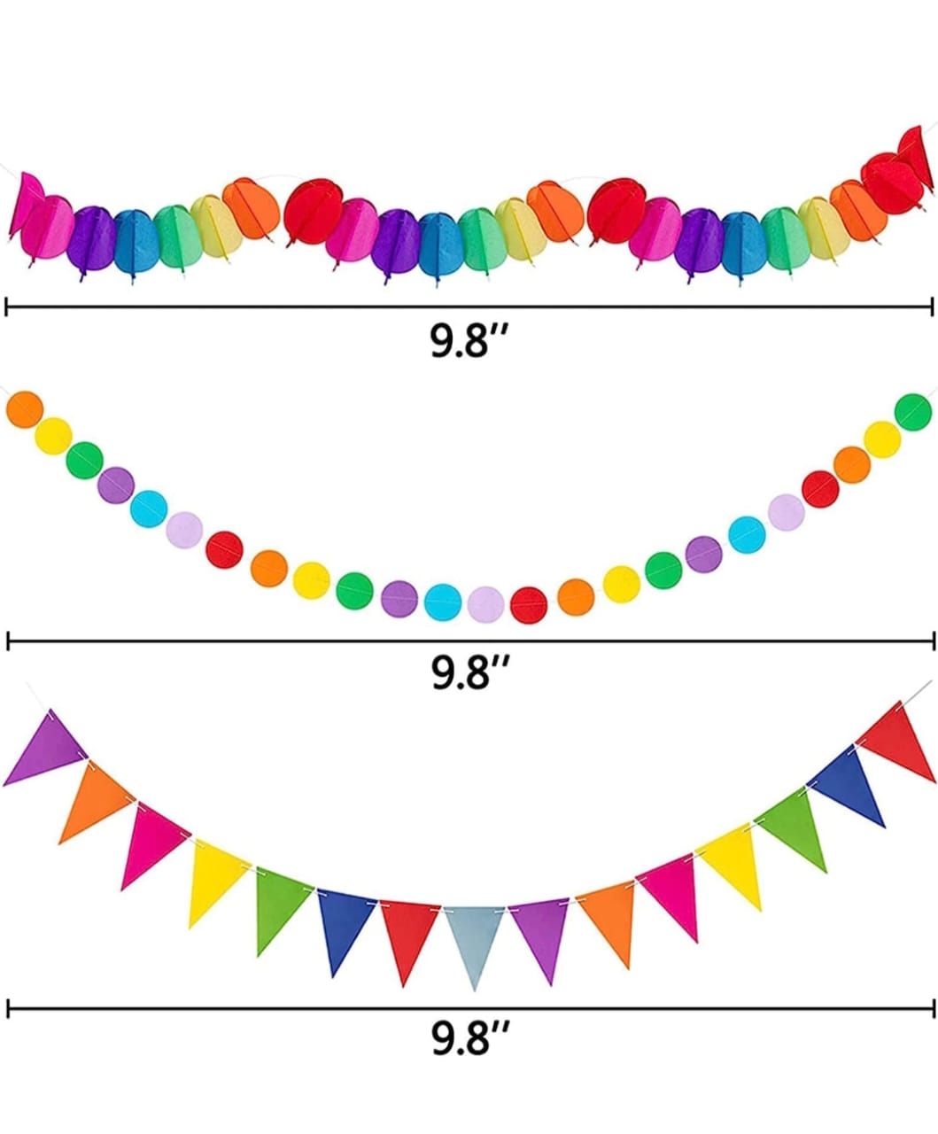 Paper Fans for Decoration Kit Set Of 23