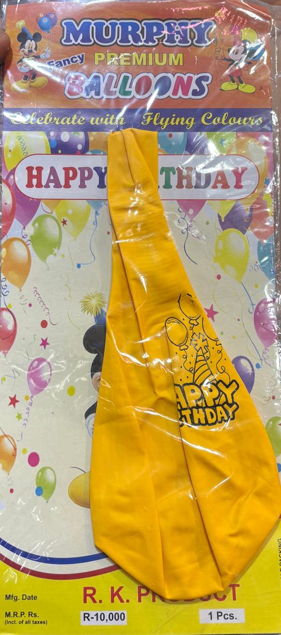 Happy Birthday Print Big Balloon for candy-filled wonderland.