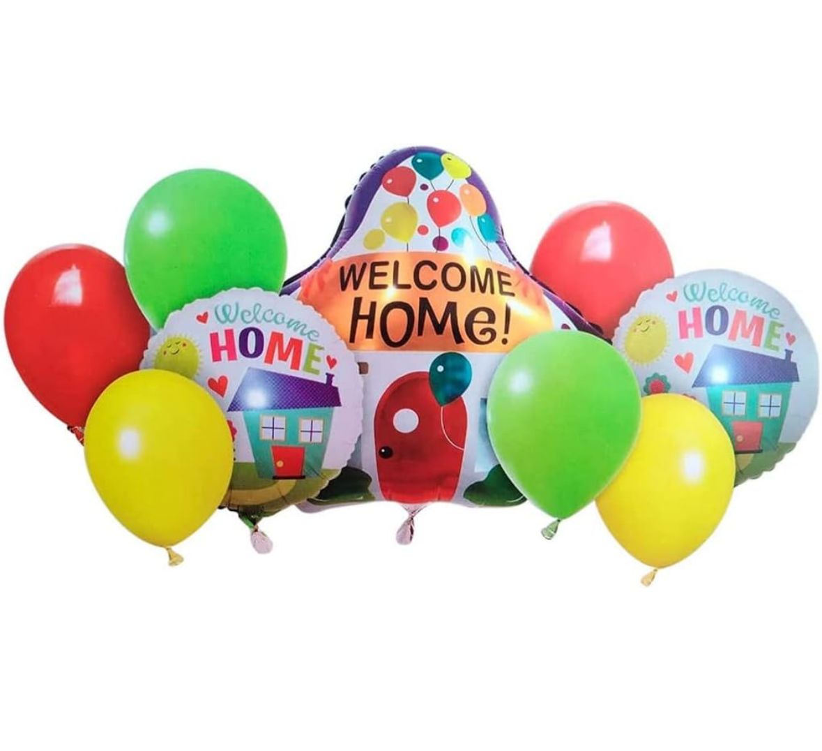 Welcome Home Theme Balloons Set of 9 Pcs