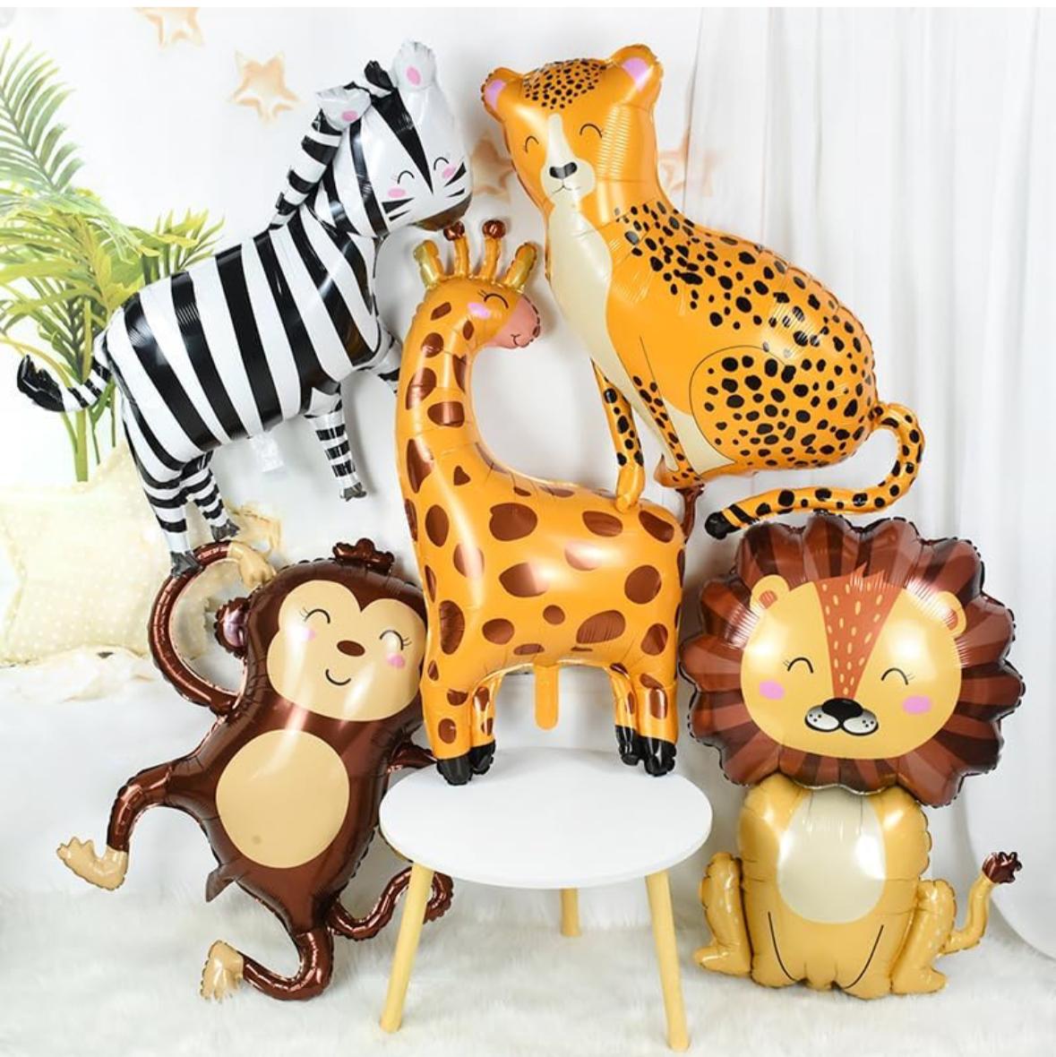 Zebra Foil Mylar Balloons for Kids' Boys Animals Theme Birthday Party Single Foil