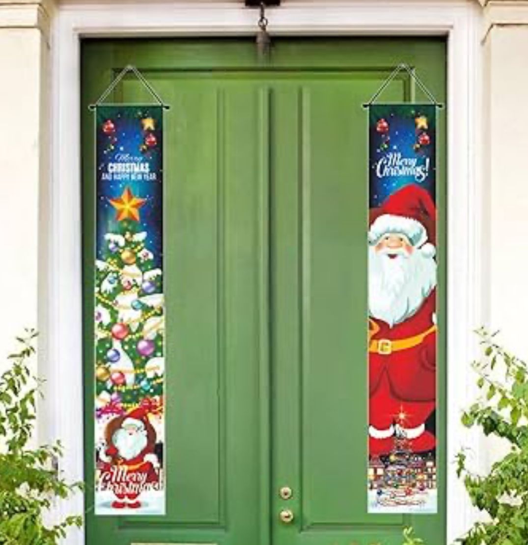 Front Porch Sign Festive Scene Layout Props Multipurpose for Office Indoor Style E|Home & Garden | Holiday & Seasonal Decor | Christmas & Winter | Ornaments