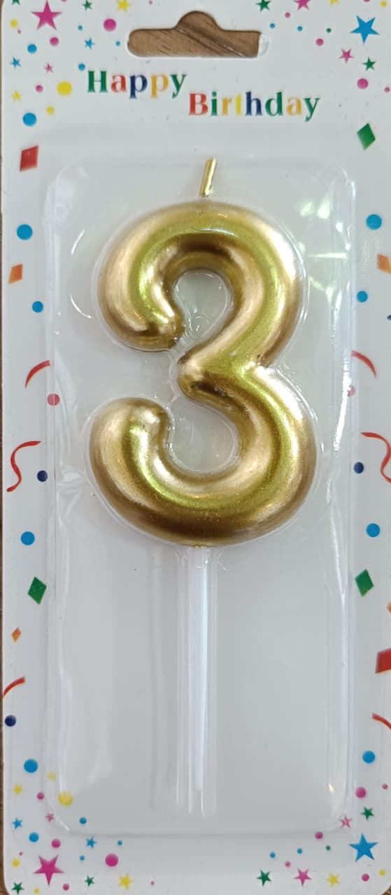 Decorative Number candle for Birthday Cake