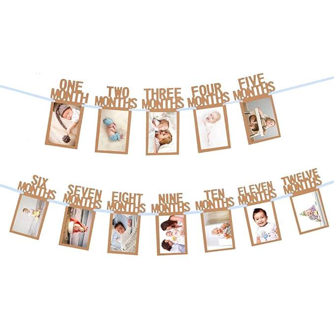 Monthly Photo Banner for First Birthday - The Party Store
