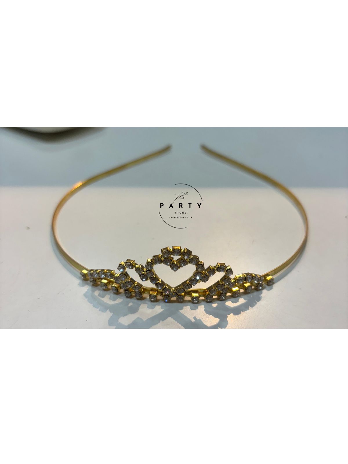 Golden Crystal Tiara Crown