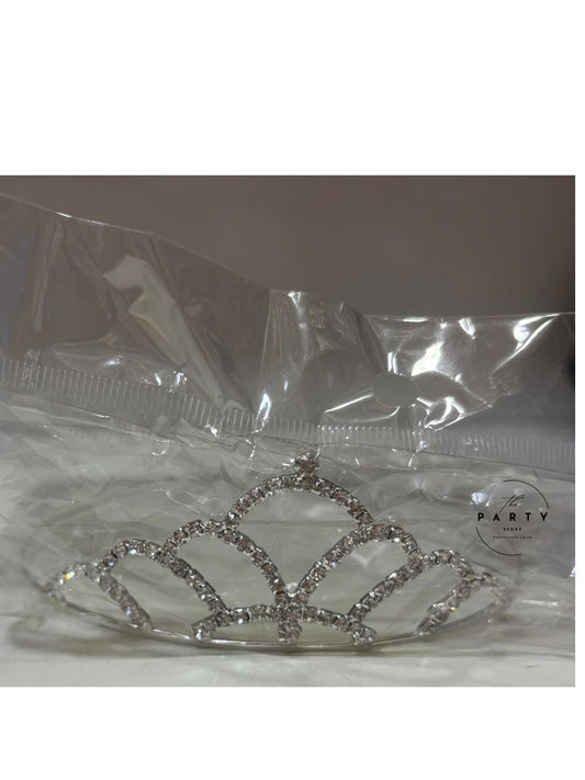 Silver Crystal Tiara Crown